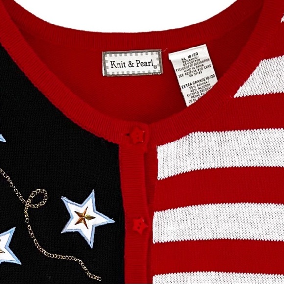 Vintage Americana Button Front Cardigan Sweater - Picture 3 of 8